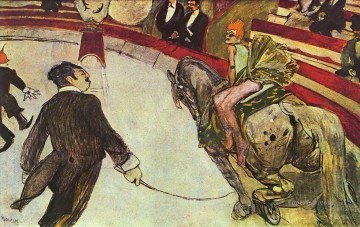 Henri de Toulouse Lautrec Painting - at the circus fernando the rider 1888 Toulouse Lautrec Henri de